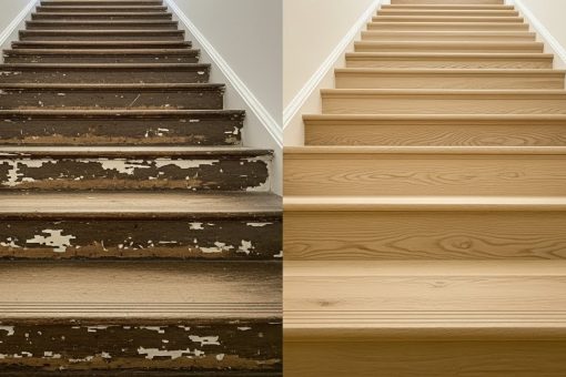 Redonnez vie au bois ancien grâce au sablage d&rsquo;escalier professionnel