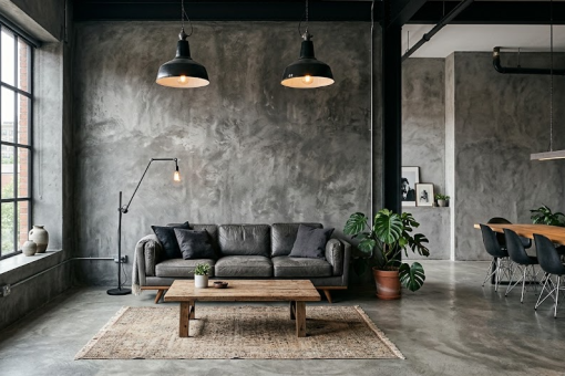 Le béton ciré, un matériau innovant pour un look industriel chic