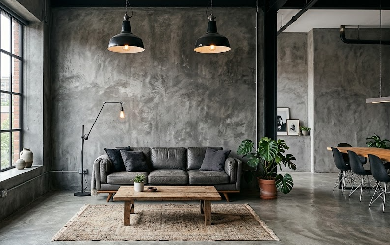 Le béton ciré, un matériau innovant pour un look industriel chic