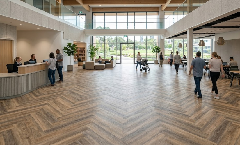 Sol souple PVC : confort acoustique et thermique