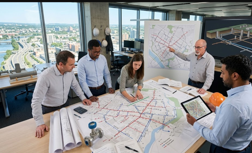 Le plan topographique pour l&rsquo;assainissement : calculer les pentes d&rsquo;écoulement