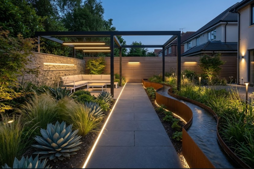 Éclairage extérieur des allées : bornes ou spots encastrés ?