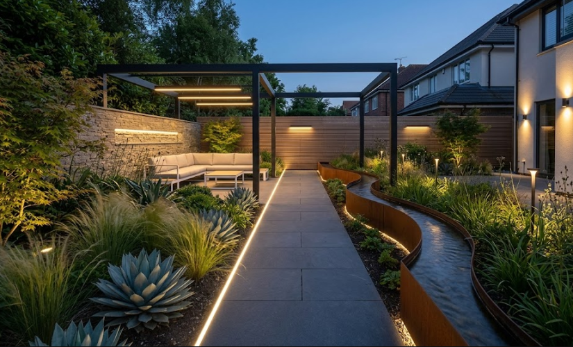 Éclairage extérieur des allées : bornes ou spots encastrés ?