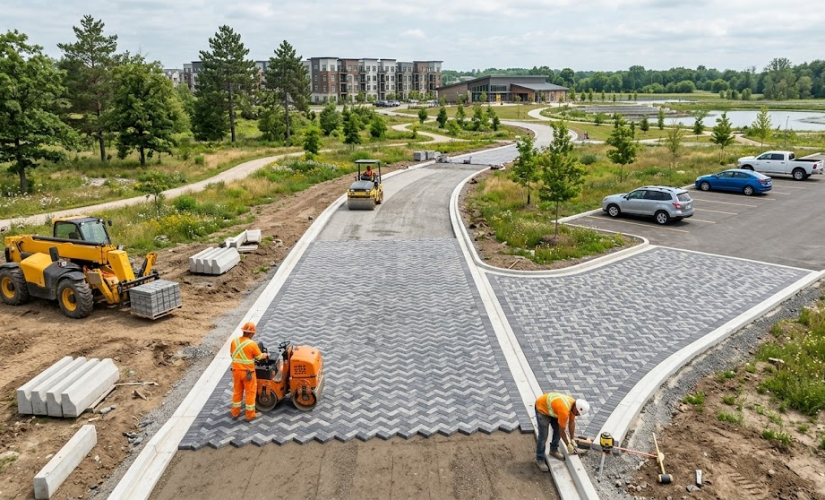 Les bordures : l&rsquo;élément essentiel pour la tenue des allées carrossables