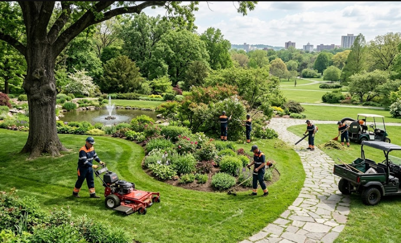 Externaliser l&rsquo;entretien d’un espace vert : le calcul du ROI pour une usine