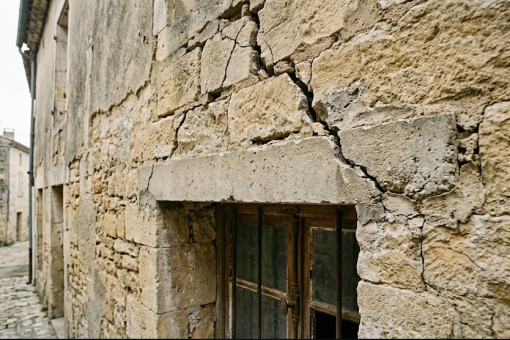 Fissure au-dessus du linteau sur mur porteur : danger