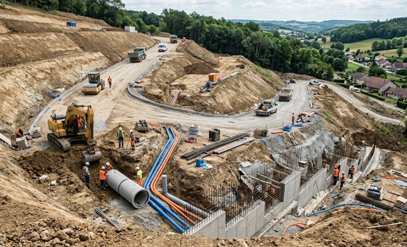 Terrain constructible en pente : surcoût de viabilisation