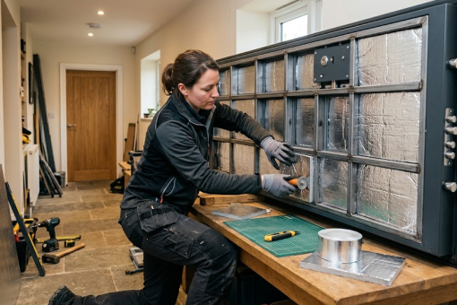 Rupture de pont thermique sur porte blindée (isolation thermique)