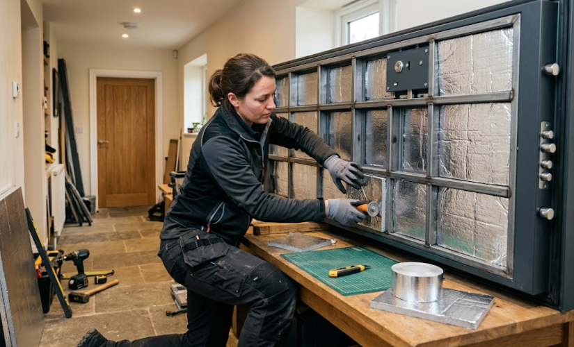 Rupture de pont thermique sur porte blindée (isolation thermique)