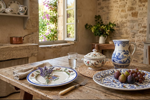 Gien et Moustiers : le charme rustique de la faïence française