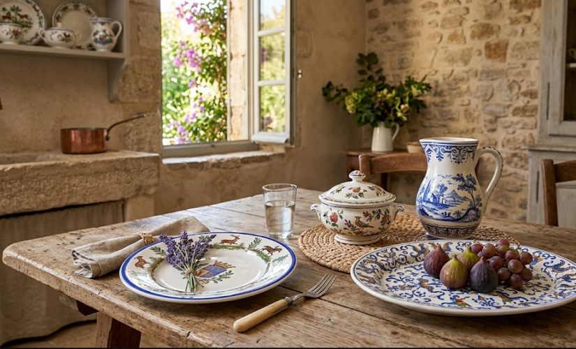 Gien et Moustiers : le charme rustique de la faïence française