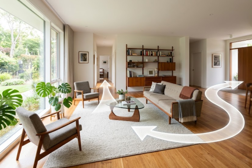 Comment dessiner un plan de circulation fluide pour votre salon ?