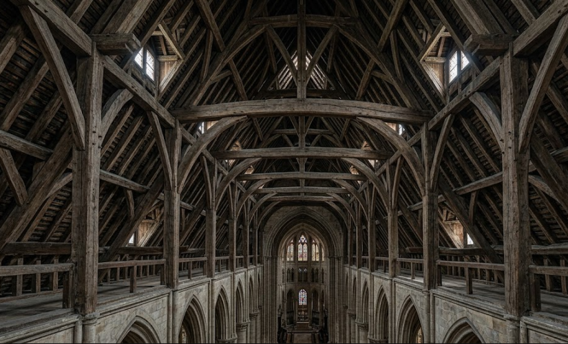 L&rsquo;histoire et les secrets des charpentes des cathédrales françaises