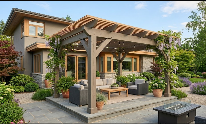 Pergola : comment choisir la couleur de sa structure selon sa façade ?