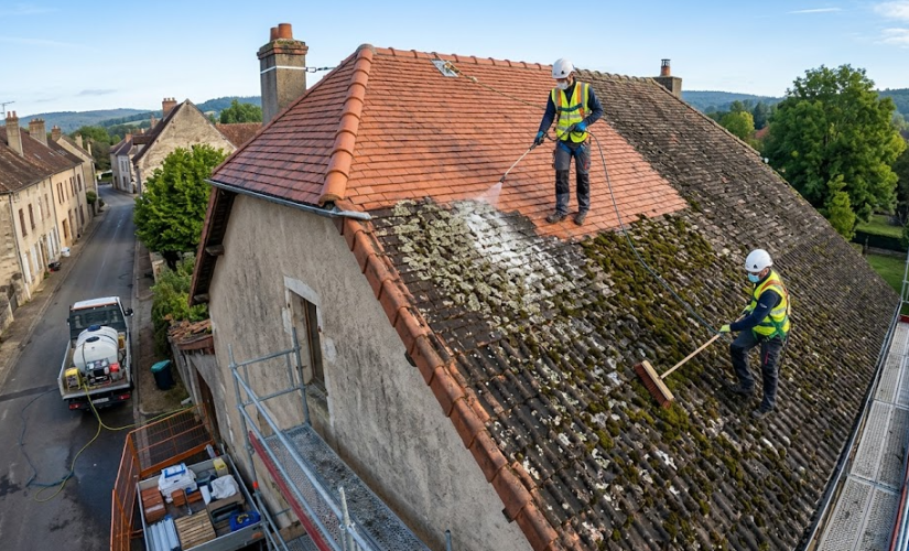 Réfection de toiture : le traitement contre les lichens et les mousses