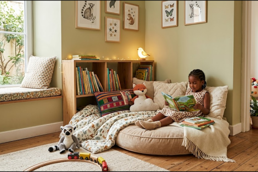 Aménager un coin lecture douillet dans la chambre de votre enfant