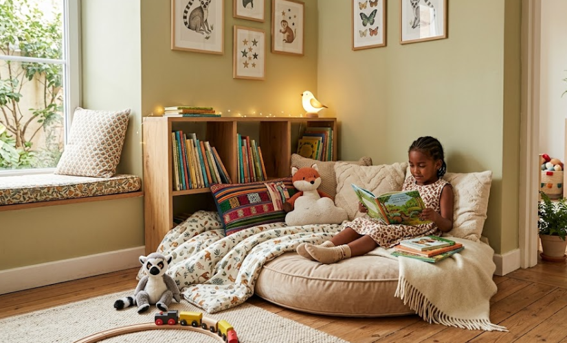 Aménager un coin lecture douillet dans la chambre de votre enfant