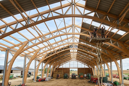 Charpente agricole en treillis : légèreté et optimisation des structures
