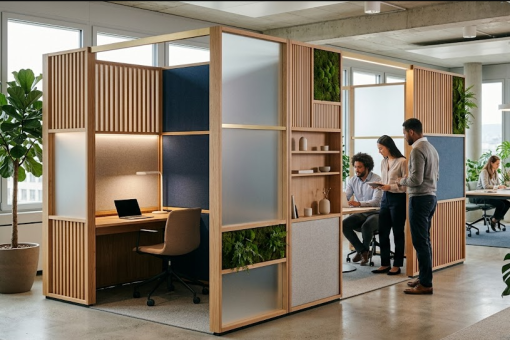 Cloison modulaire design : l&rsquo;esthétique au service de la productivité