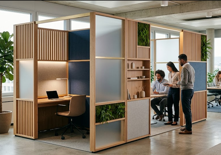 Cloison modulaire design : l&rsquo;esthétique au service de la productivité