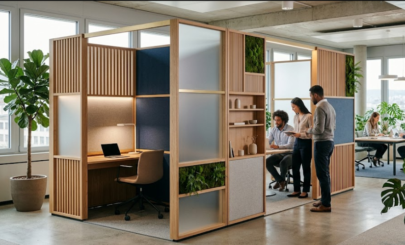 Cloison modulaire design : l&rsquo;esthétique au service de la productivité