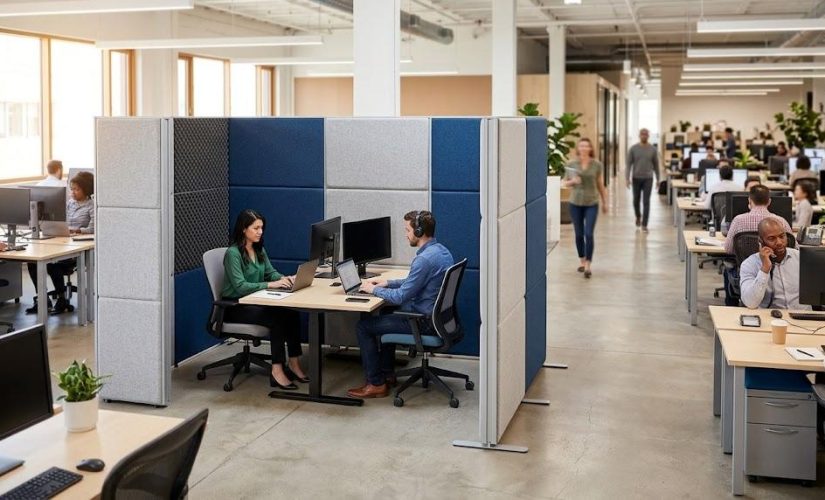 Cloison modulaire acoustique : la clé pour réduire le bruit en open space