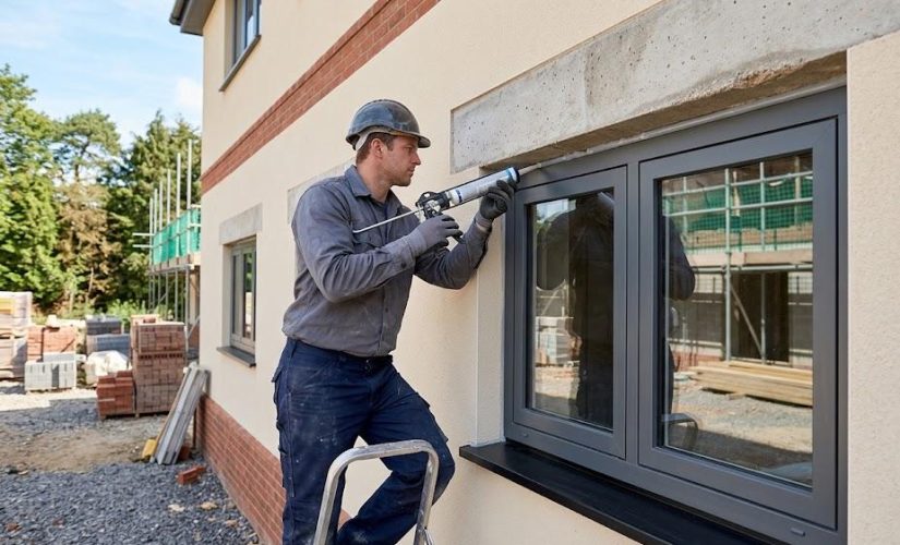Étanchéité silicone pour une pose sous linteau parfaite