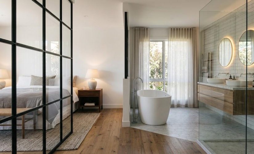 La verrière, l&rsquo;atout charme de la salle de bain ouverte sur la chambre