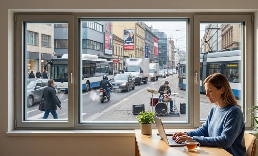 Le triple vitrage, une barrière infranchissable contre le bruit