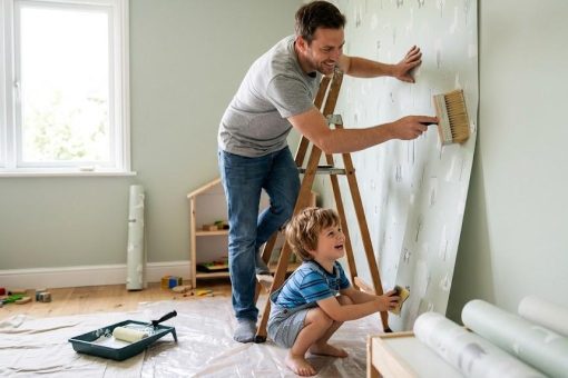 Poser du papier peint intissé : un jeu d&rsquo;enfant