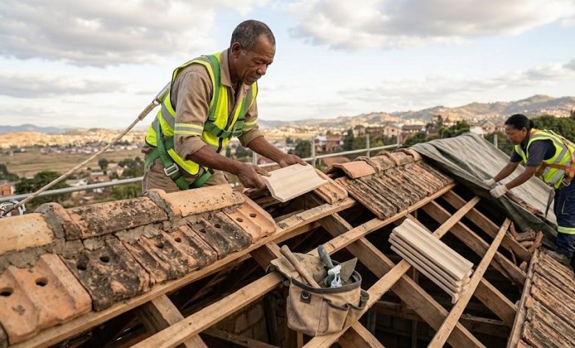 Comment se déroule le remplacement de tuiles faîtières poreuses ?