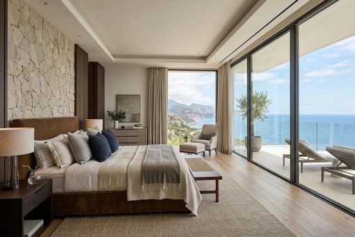 Suite parentale luxe : grande verrière toute hauteur