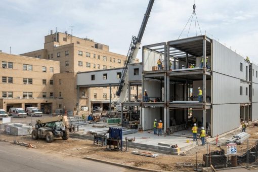 Extension d&rsquo;hôpital en urgence grâce aux constructions modulaires acier
